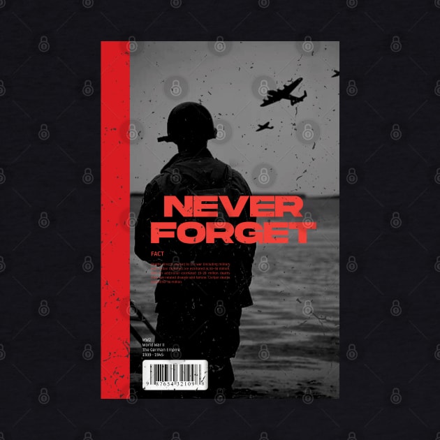 Never Forget World War II by Grade Design